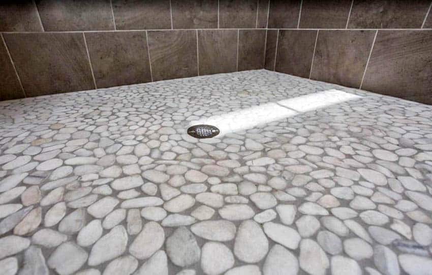 Instruction on how to clean pebble shower floor 