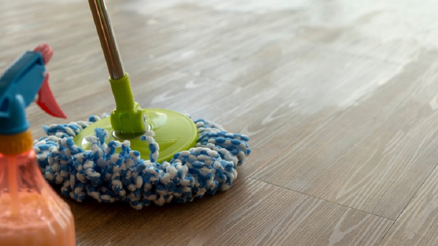 how to clean an unfinished wood floor 
